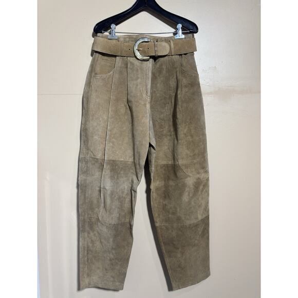 Jones New York Pants - VTG Jones New York Womens 100% Genuine Leather Pants Size 14 Festival Primative